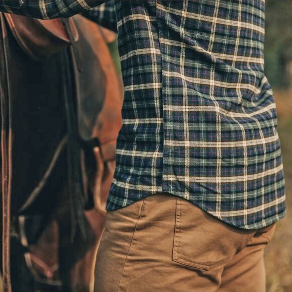 Taylor Stitch Blue and White Plaid Casual Button Down Shirt - Picture 4 of 13